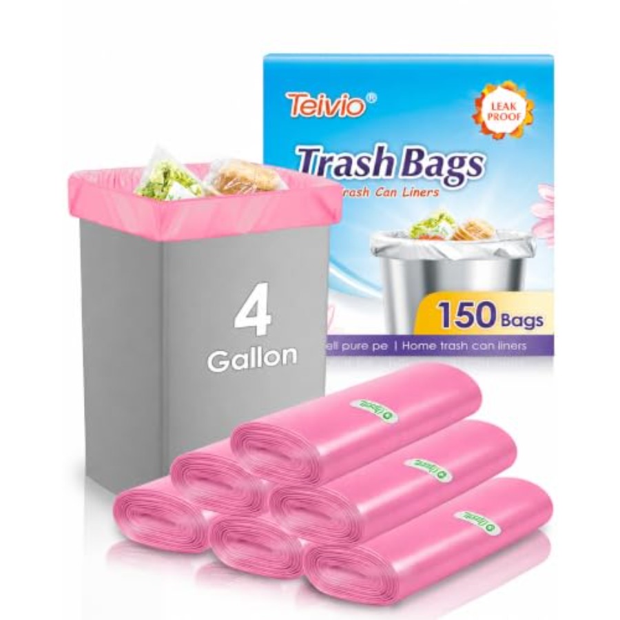 Small Trash Bags 4 Gallon 160  - Home Bathroom Trash Can review and price