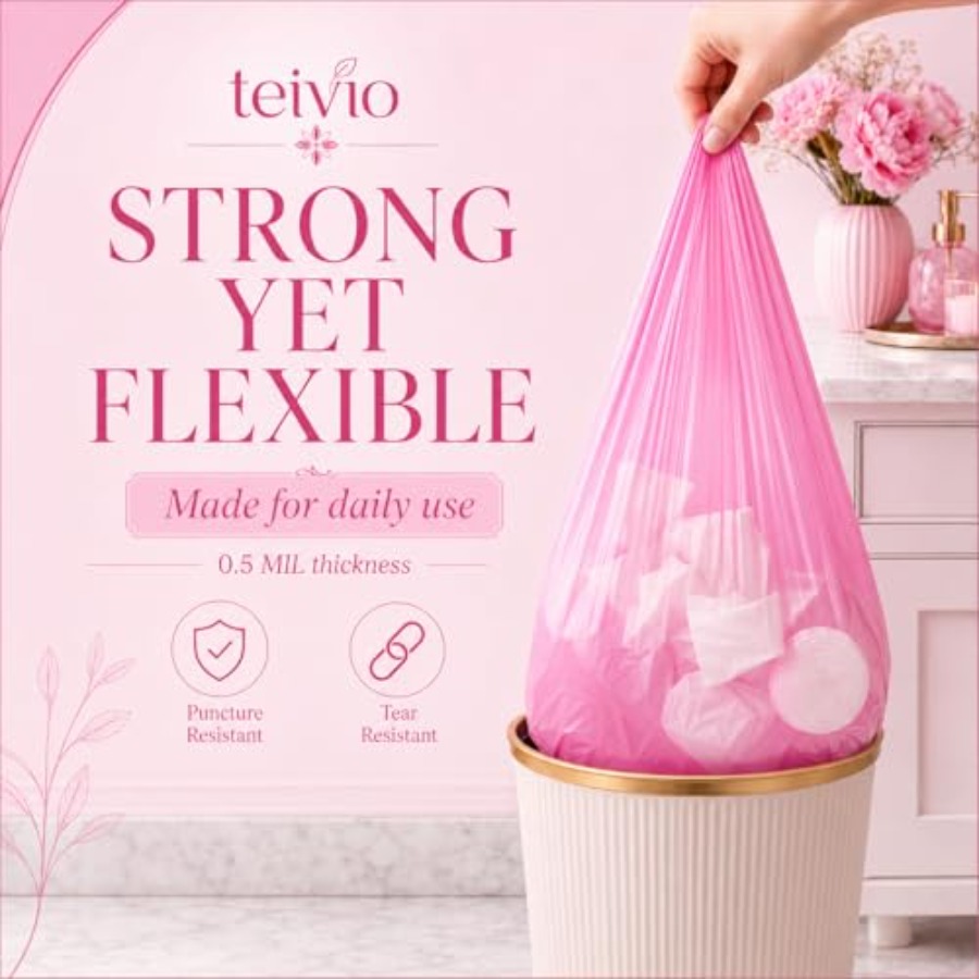 Small Trash Bags 4 Gallon 160  - Home Bathroom Trash Can review and price
