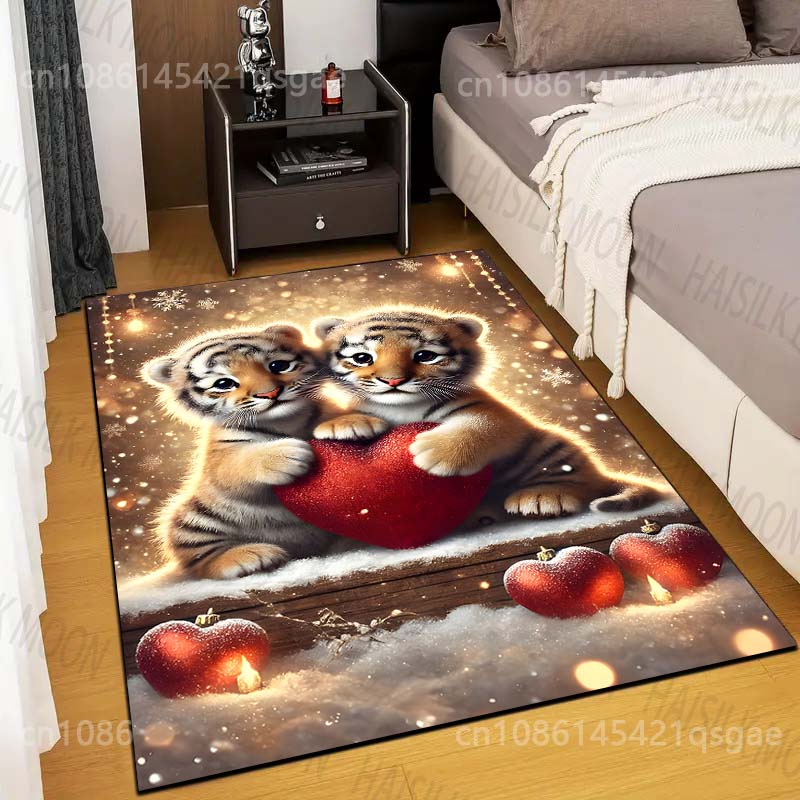 Two Cute Little Tigers Carpet  - Home Bathroom With Two Toilets review and price