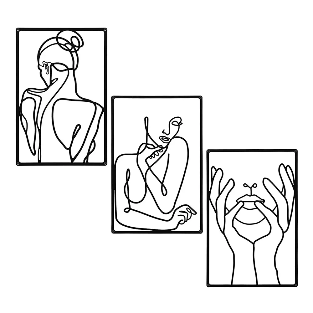 3pcs Stunning Line Drawing Dec - Home Creation Bathroom review and price