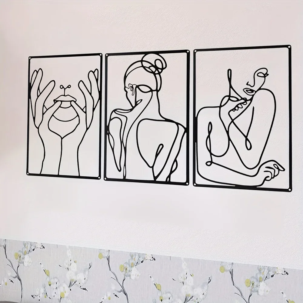 3pcs Stunning Line Drawing Dec - Home Creation Bathroom review and price