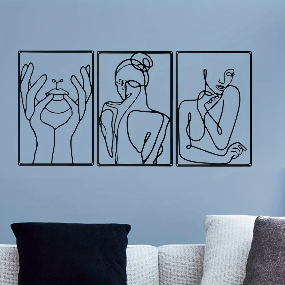 3pcs Stunning Line Drawing Dec - Home Creation Bathroom review and price