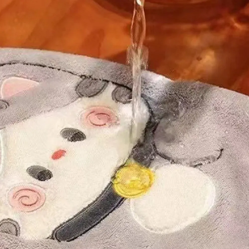 Cute Cat Hand Towel Quick Dryi - Home Bathroom Supplies review and price