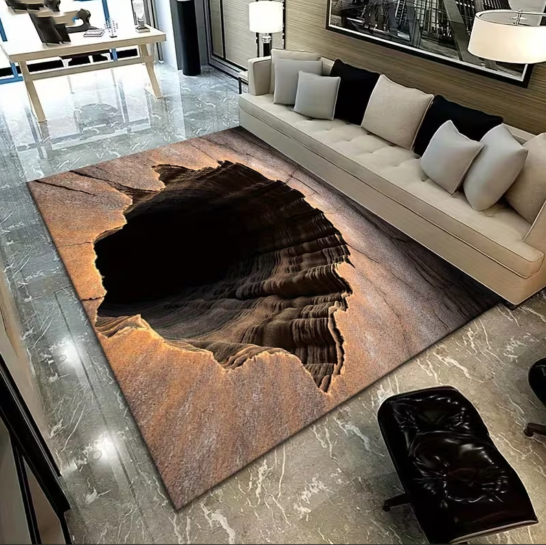 3D Carpet Illusion Design with - Home Goods Bathroom Decor review and price