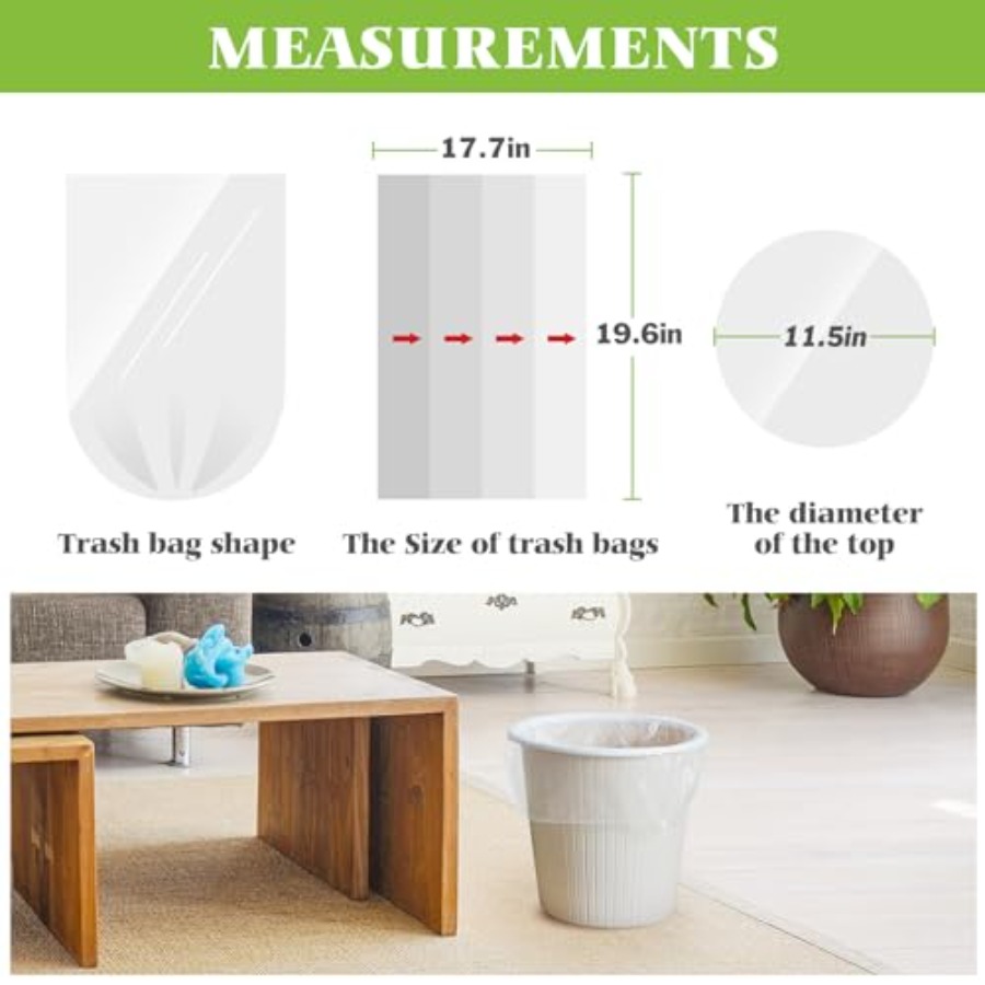 Small Trash Bags 4 Gallon 200  - Home Bathroom Trash Can review and price
