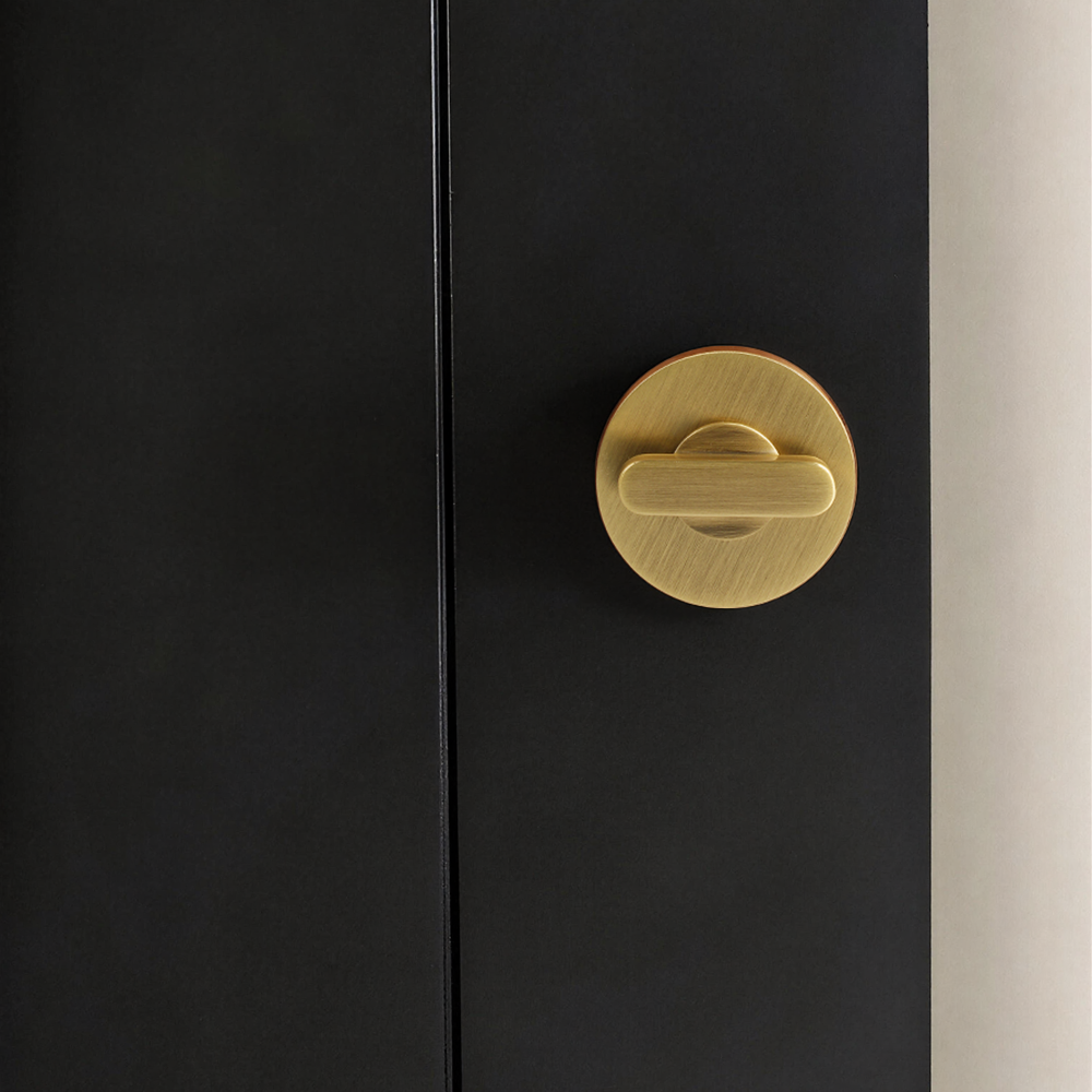 DOOROOM Solid Brass Black Door - Home Bathroom Lock review and price
