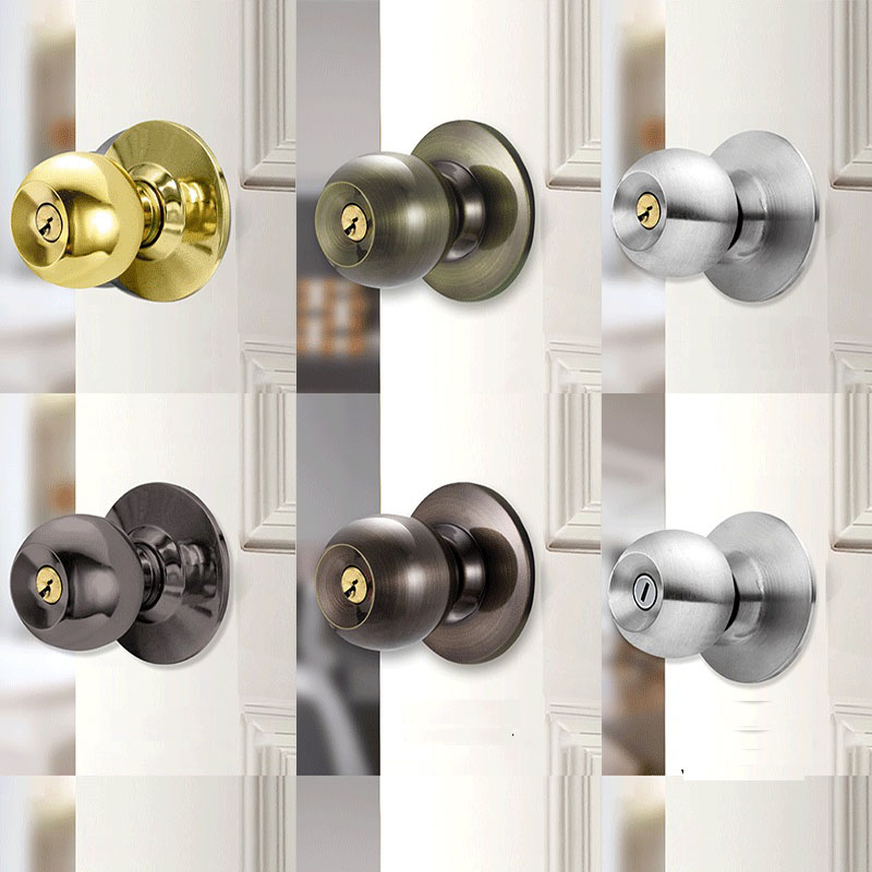 Aluminum Alloy Round Door Knob - Home Bathroom Lock review and price