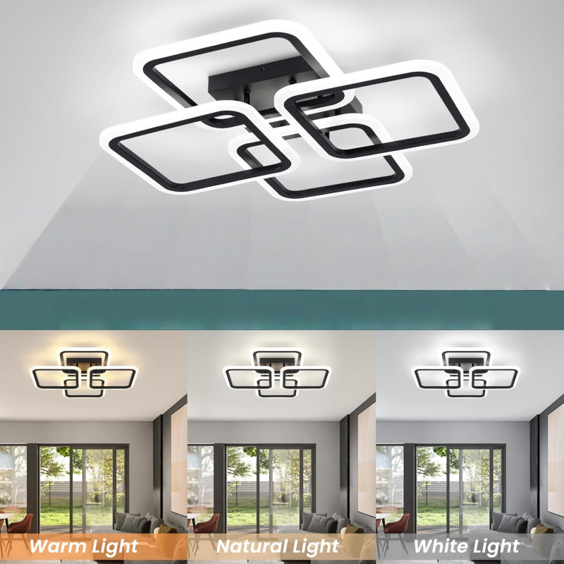 LED Chandelier Three Colors Ce - Home Bathroom Colors review and price