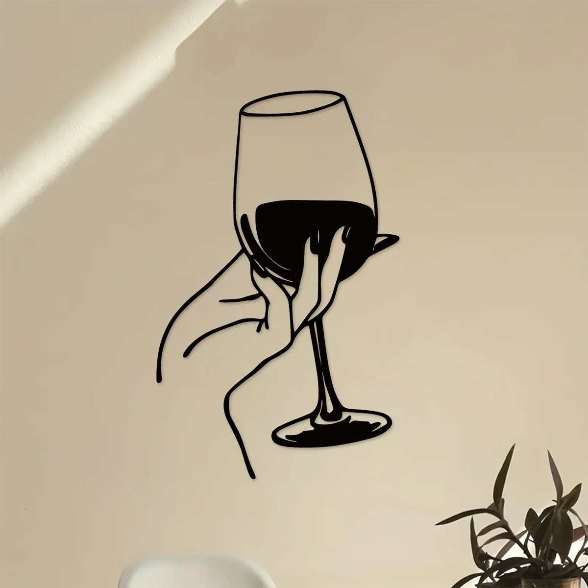 Wine Lover Lady Hand Metal Wal - Home Creation Bathroom review and price
