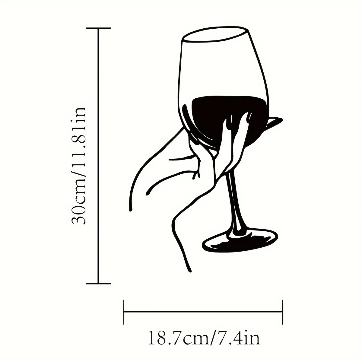 Wine Lover Lady Hand Metal Wal - Home Creation Bathroom review and price