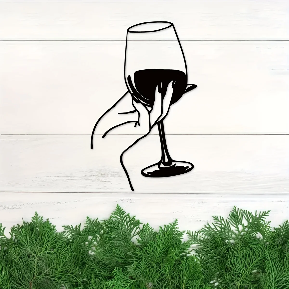 Wine Lover Lady Hand Metal Wal - Home Creation Bathroom review and price