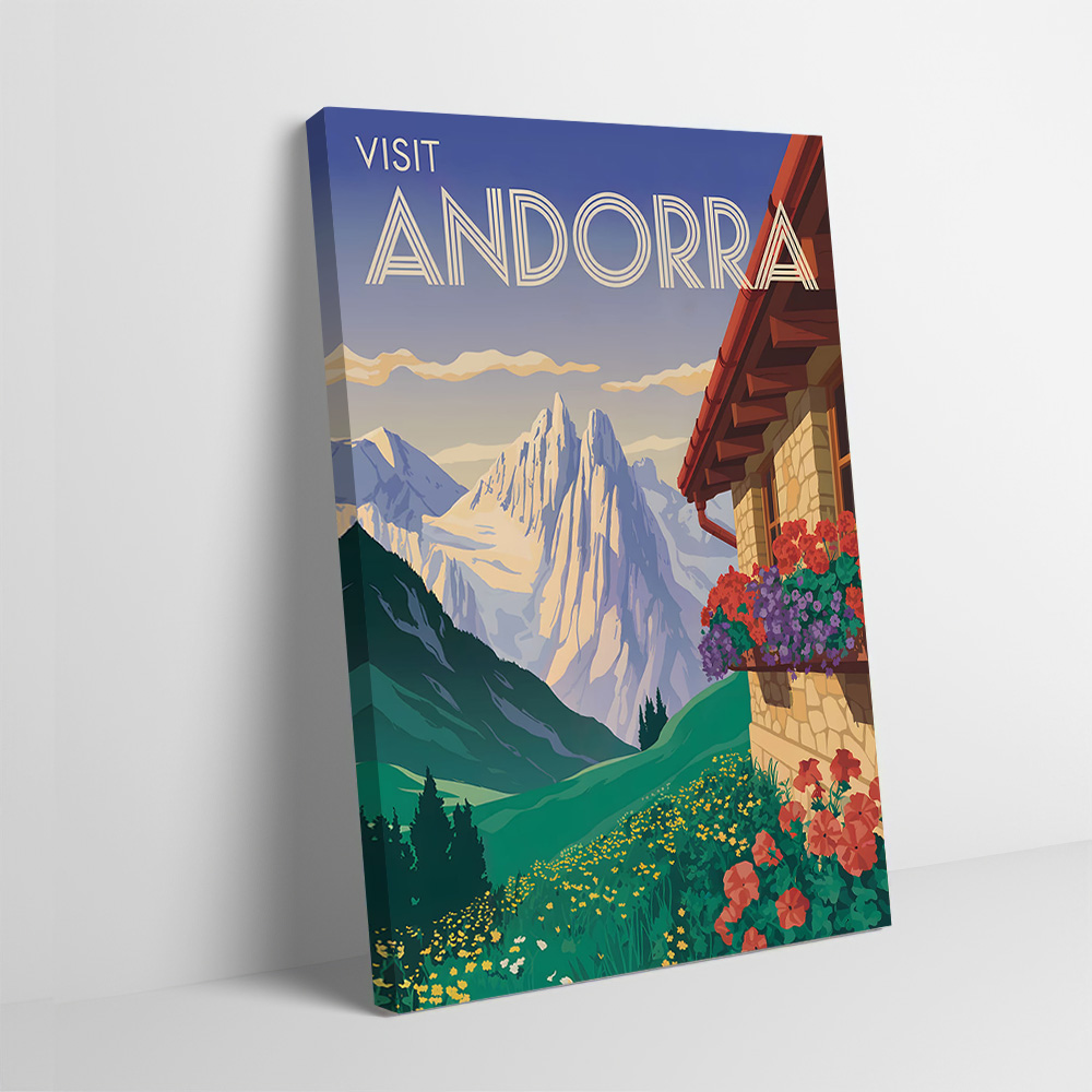 Visit Andorra Travel Poster Cu - Bathroom Home Visit review and price