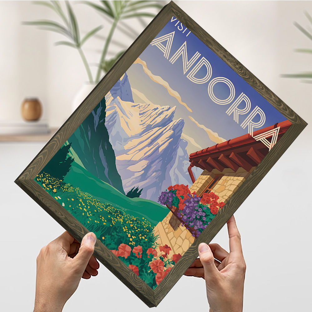 Visit Andorra Travel Poster Cu - Bathroom Home Visit review and price