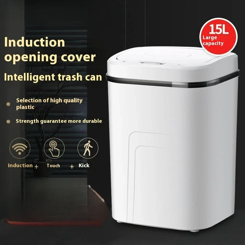 15L Smart Trash Can Automatic  - Home Bathroom Trash Can review and price