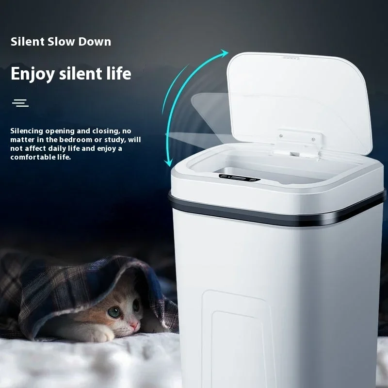 15L Smart Trash Can Automatic  - Home Bathroom Trash Can review and price