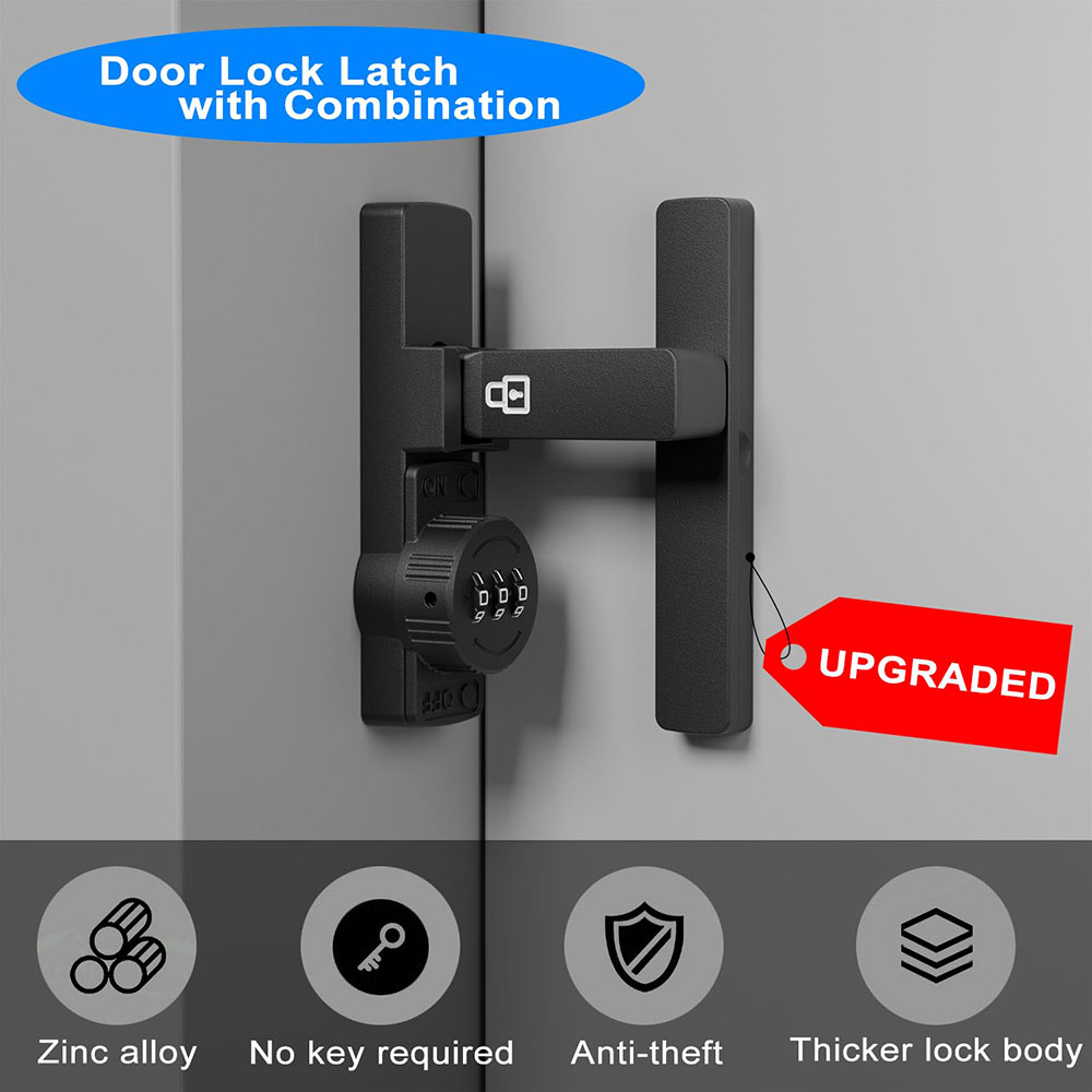 Security Barn Door Lock 3-Digi - Home Bathroom Lock review and price