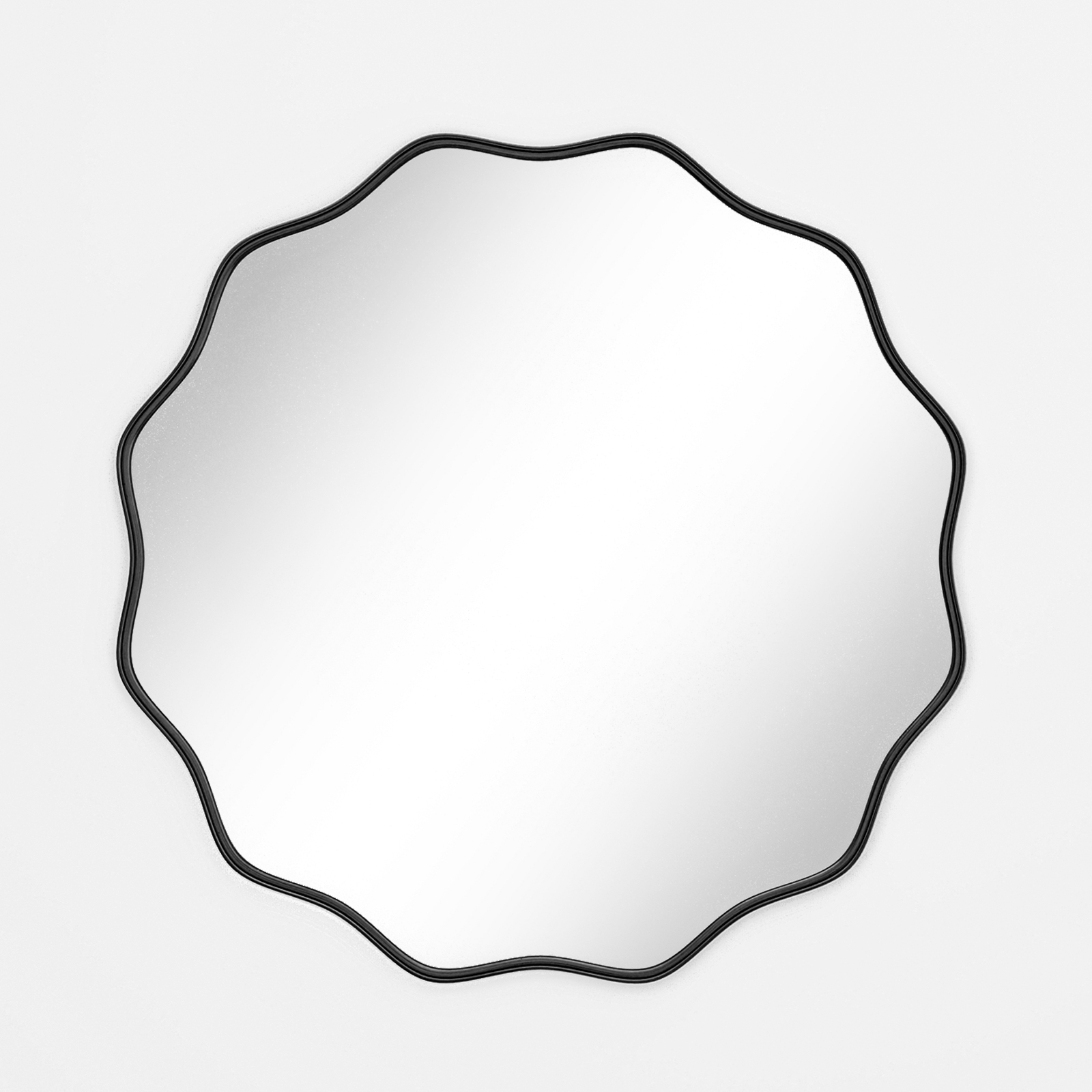 Wavy Round Bathroom Mirror Dec - Home Bathroom Cabinets review and price