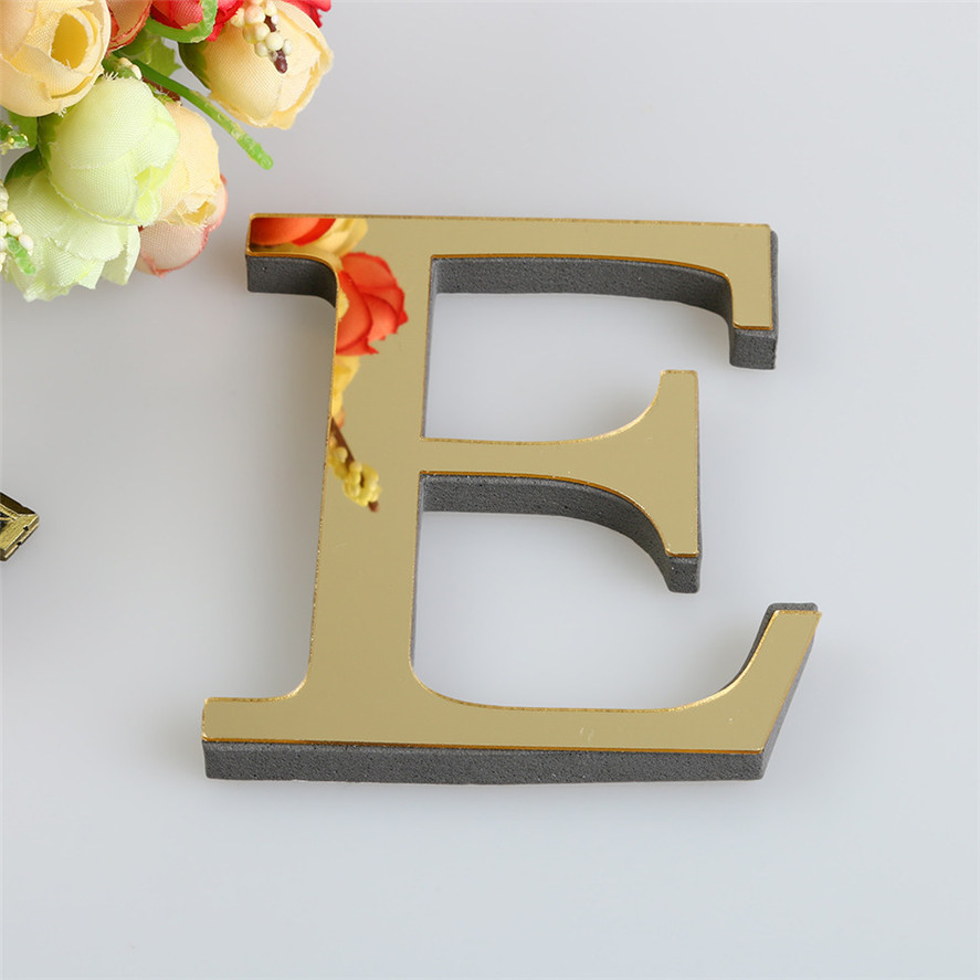 30CM Gold English Letters Wall - Home Creation Bathroom review and price