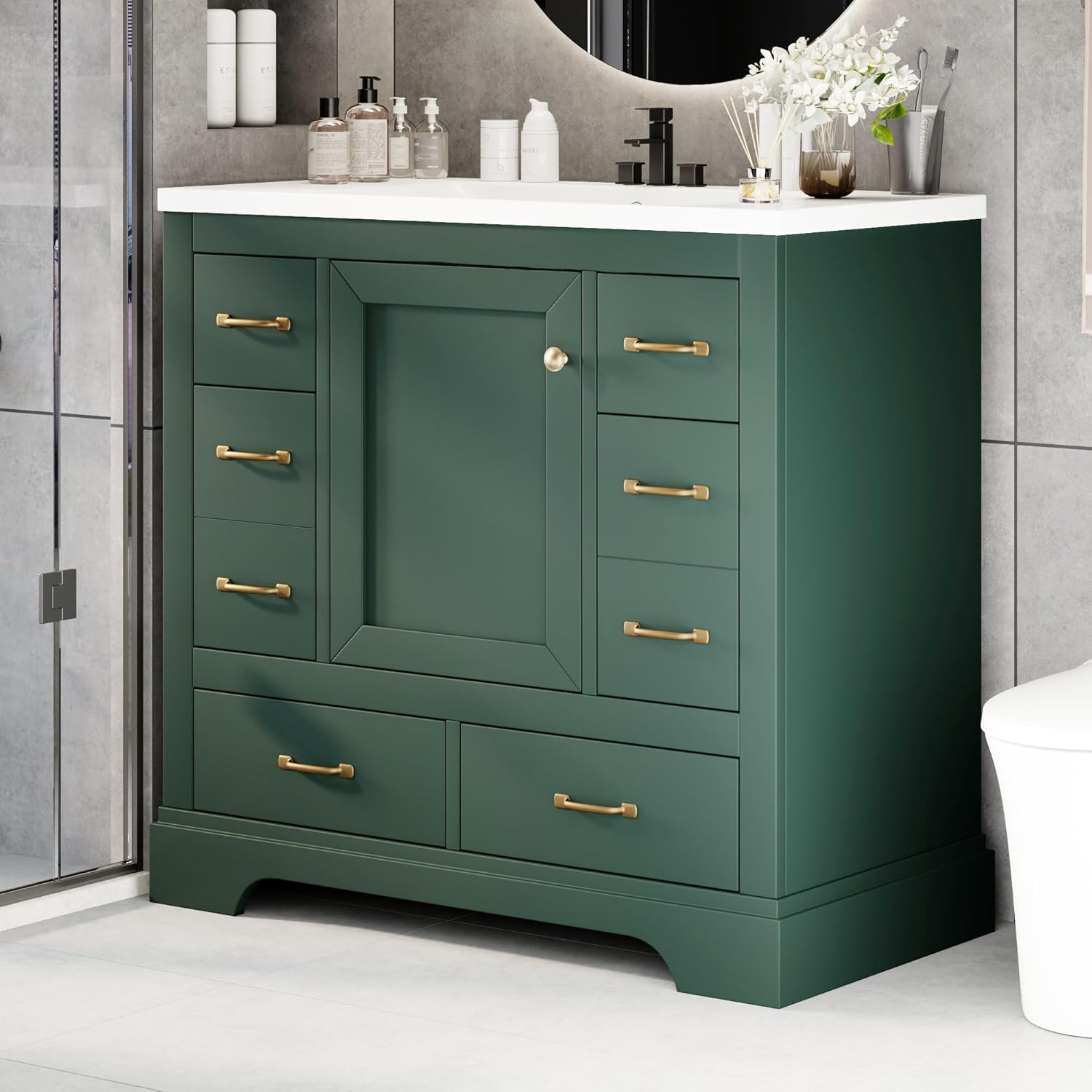 36in Bathroom Vanity Cabinet w - Home Bathroom Cabinets review and price