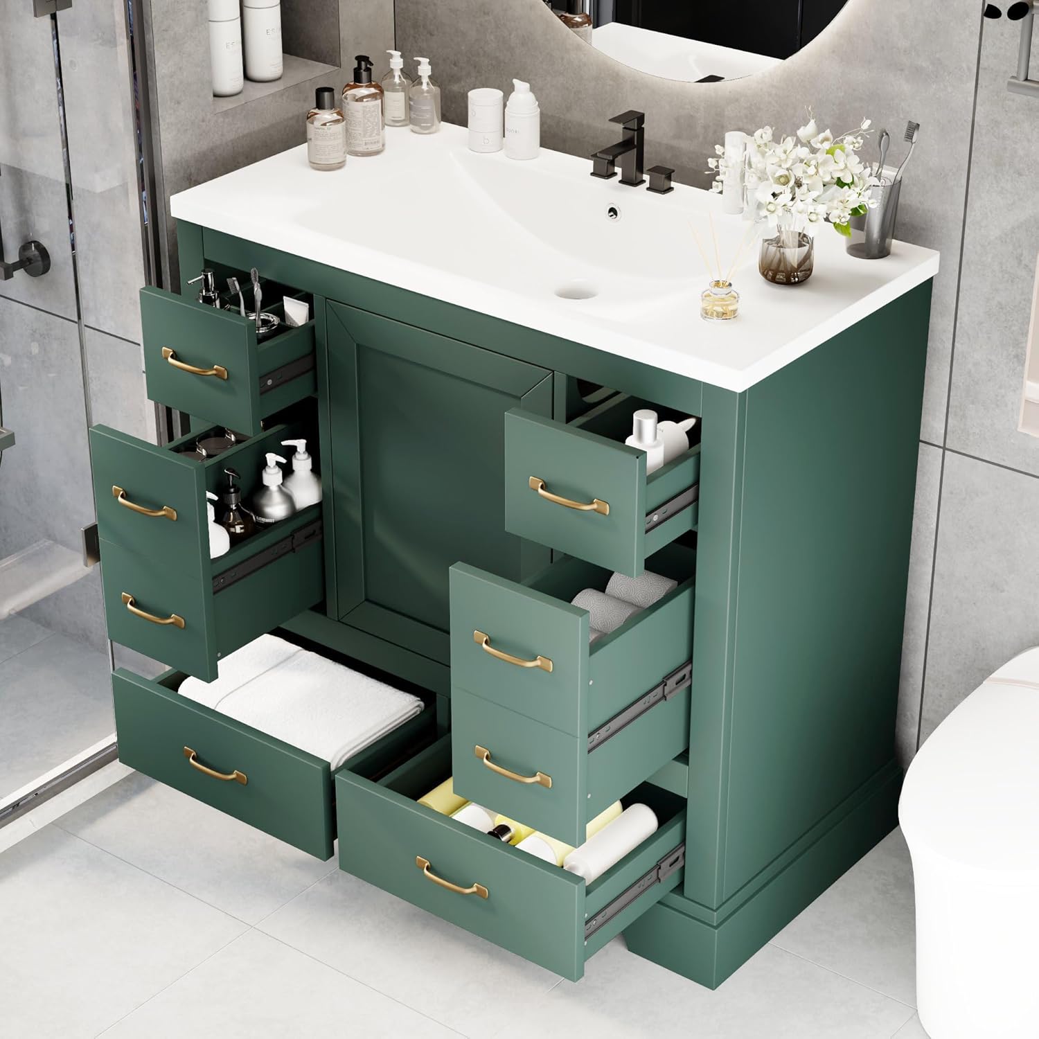 36in Bathroom Vanity Cabinet w - Home Bathroom Cabinets review and price