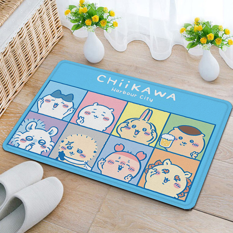 Anime Chiikawas Flannel Carpet - Home Goods Bathroom Decor review and price
