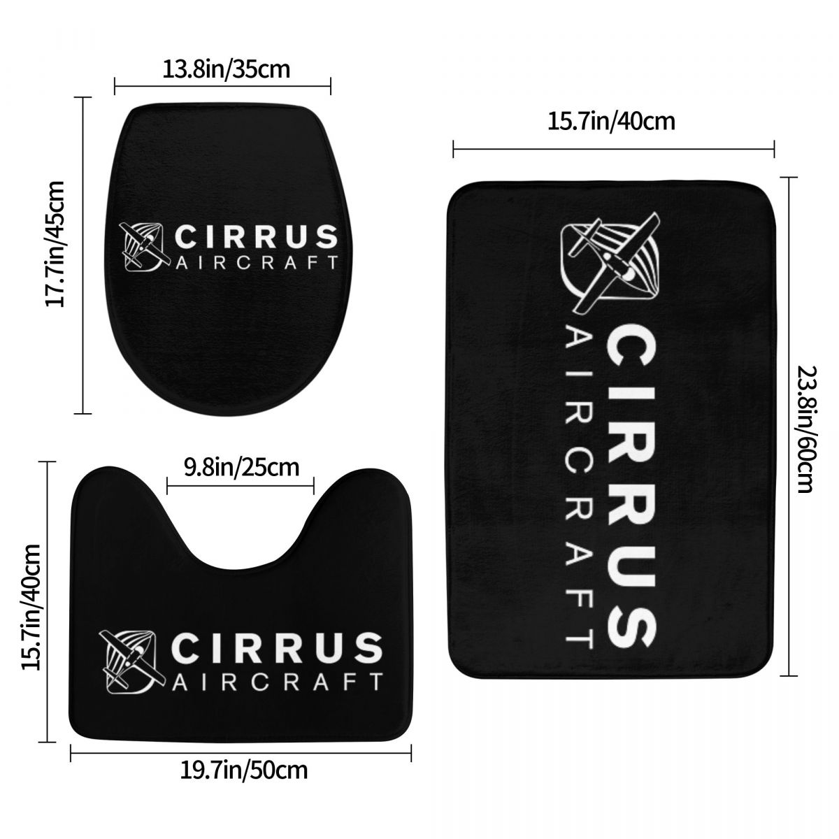 Cirrus Aircraft Vision Jet BAC - Jet Home Bathroom Mats review and price