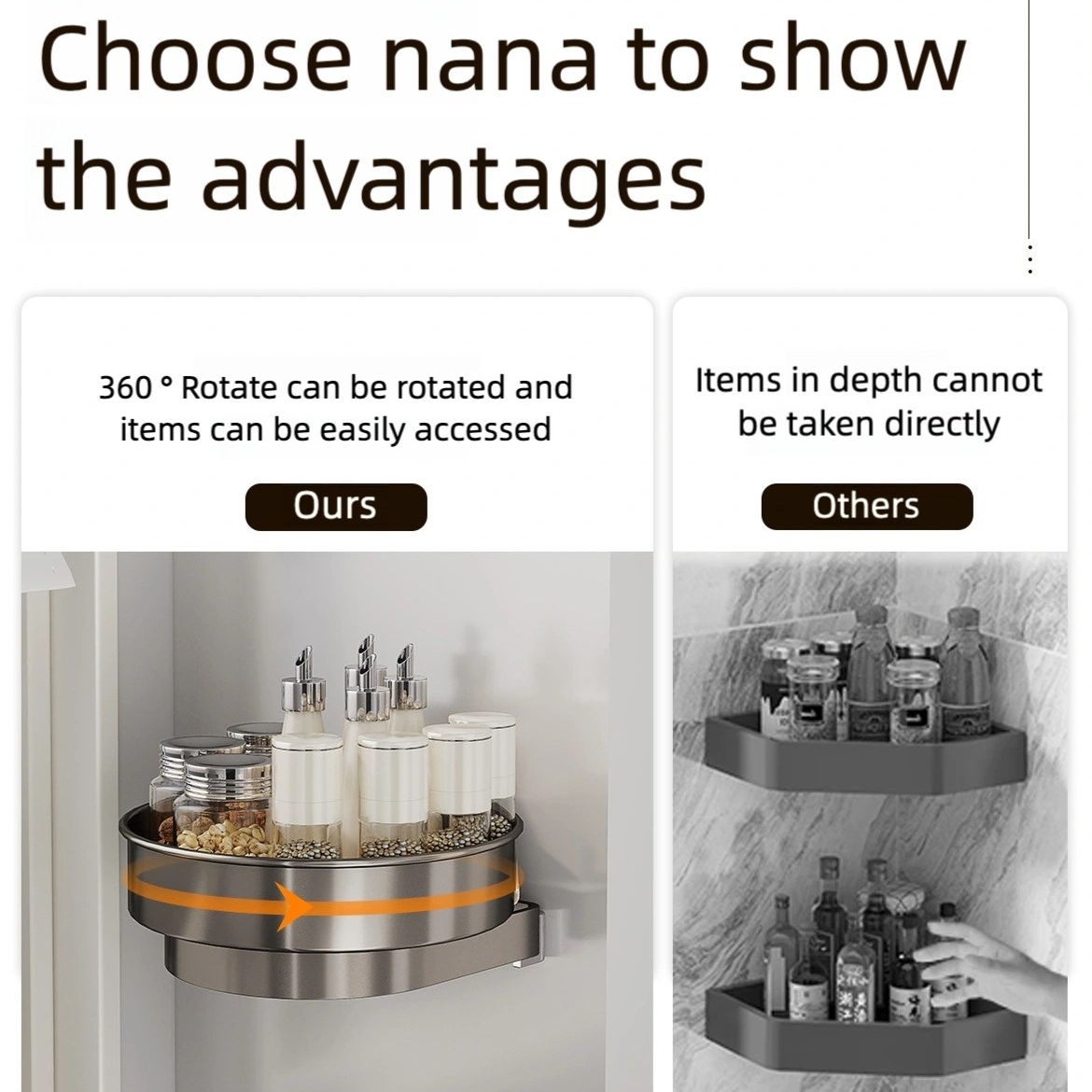 No Drilling 360°Rotate Stainle - Home Bathroom Scene review and price