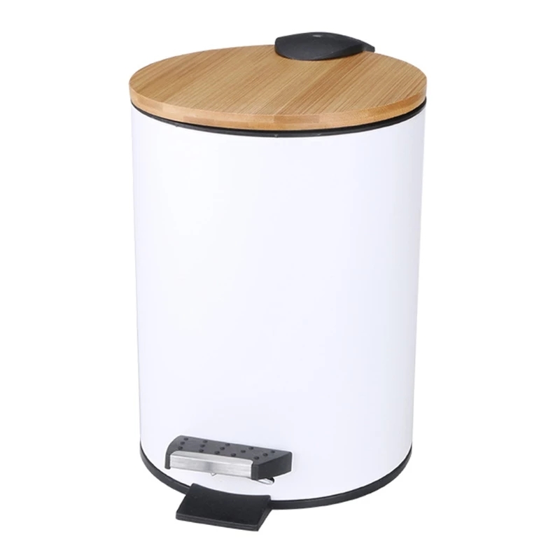3/5L Wooden Flip Step Trash Ca - Home Bathroom Trash Can review and price