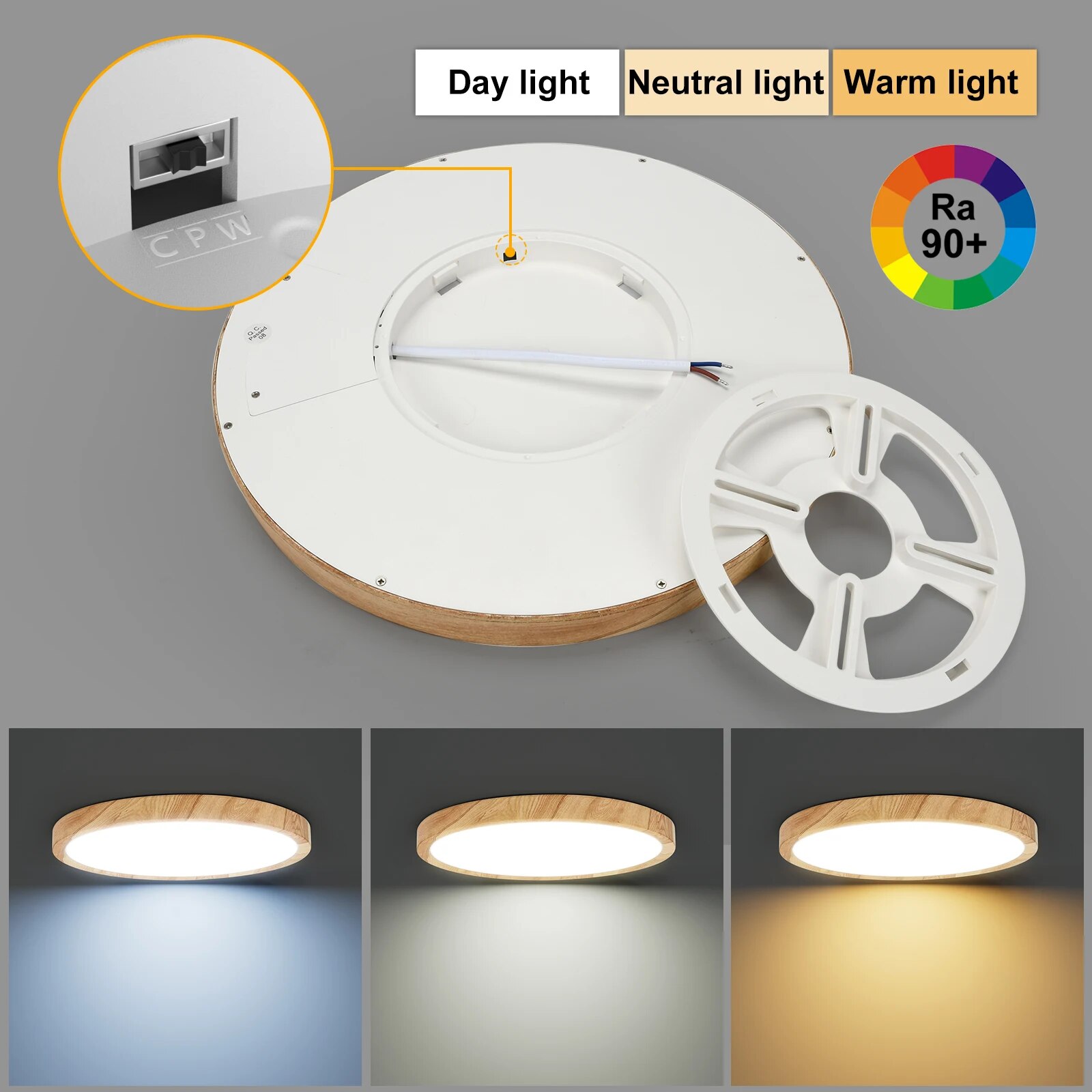 LVL LED Ceiling Light Wood Gra - Home Bathroom Colors review and price