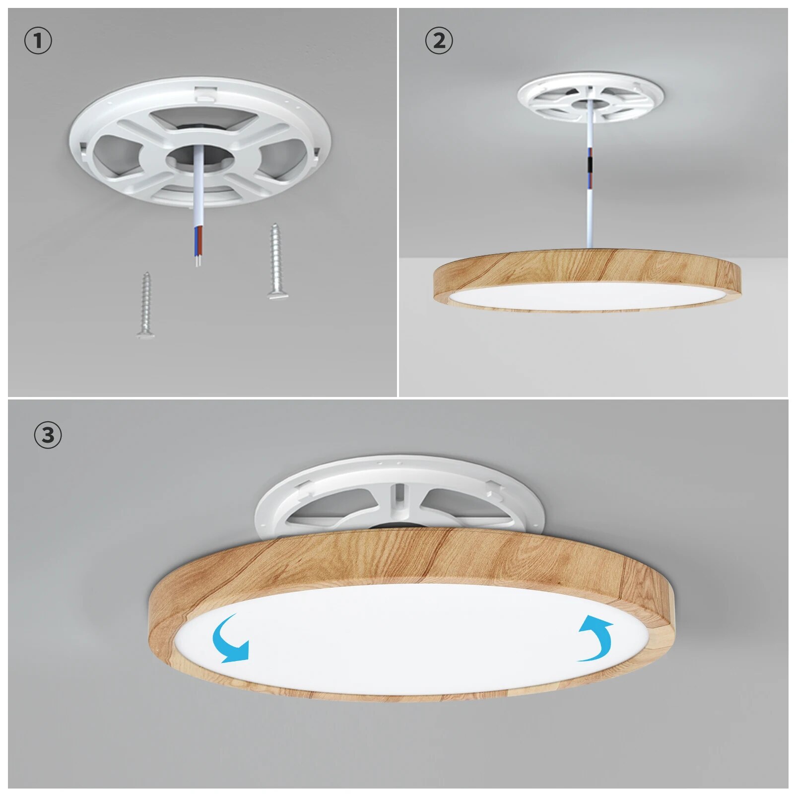 LVL LED Ceiling Light Wood Gra - Home Bathroom Colors review and price