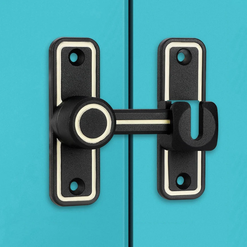 Black Luminous Barn Door Latch - Home Bathroom Lock review and price