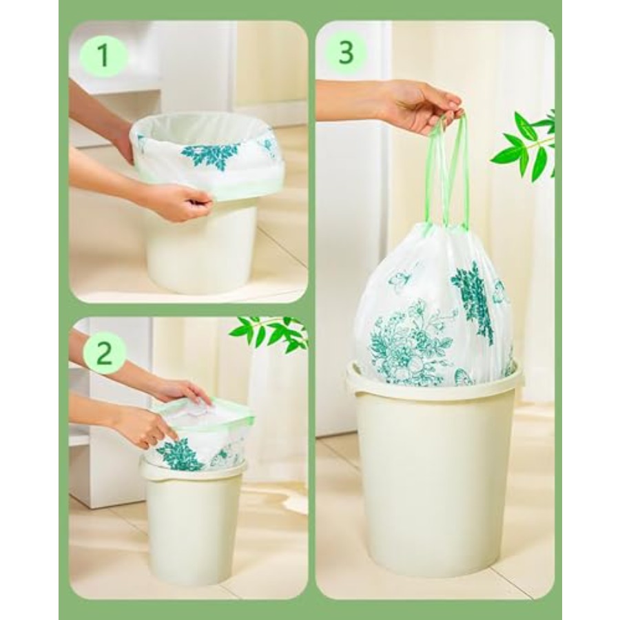 60pcs 4 Gallon Trash Bags Draw - Home Bathroom Trash Can review and price