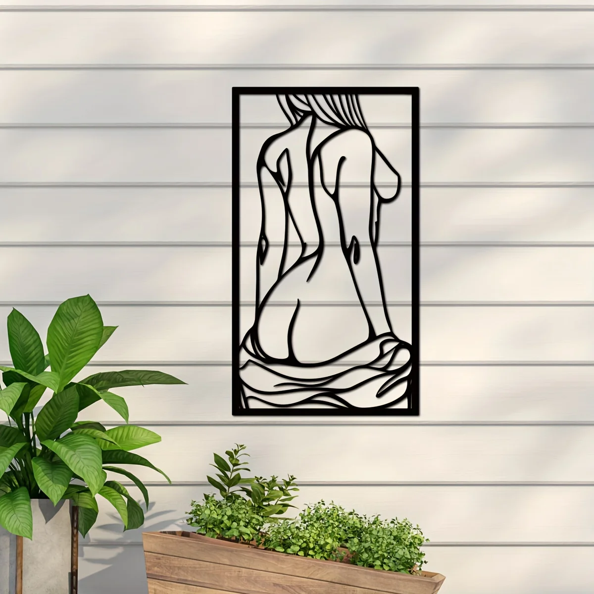 1pc Metal Art Wall Decor, Blac - Home Creation Bathroom review and price