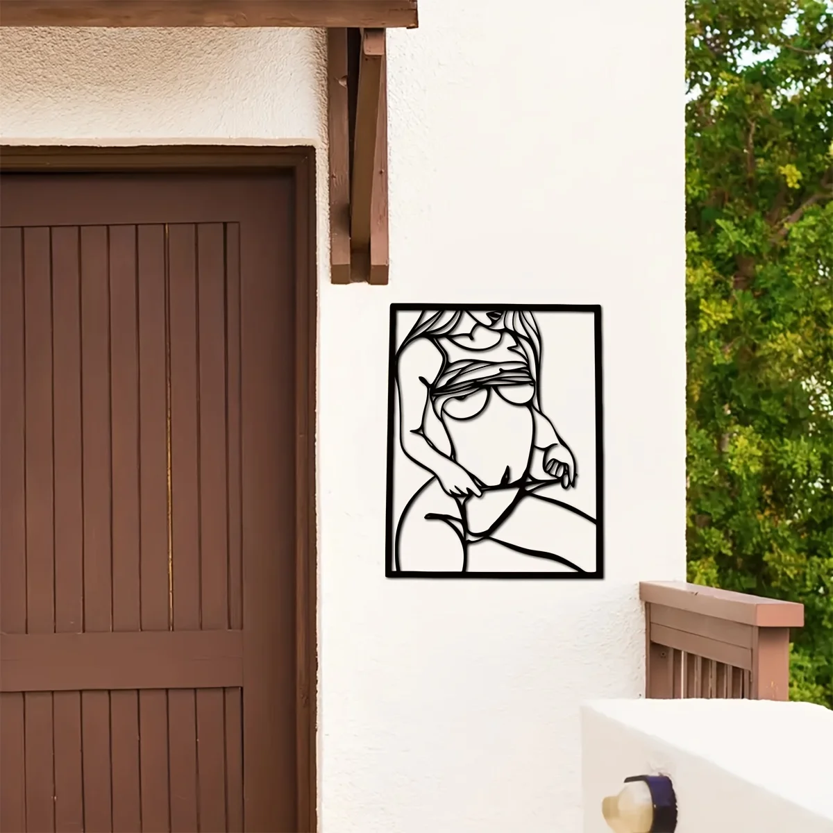 1pc Metal Art Wall Decor, Blac - Home Creation Bathroom review and price