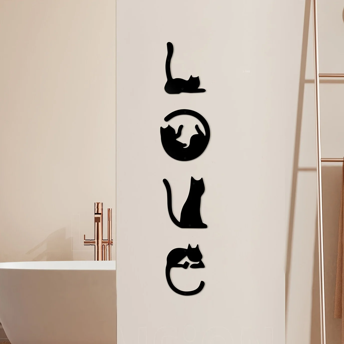 HelloYoung 4pcs/set Cute Cat M - Home Creation Bathroom review and price