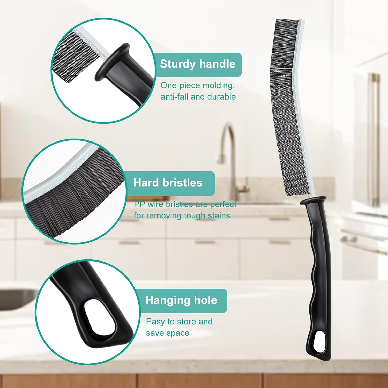 5 Pcs Hard Bristle Crevice Cle - Home Kitchen Bathroom Cleaning review and price