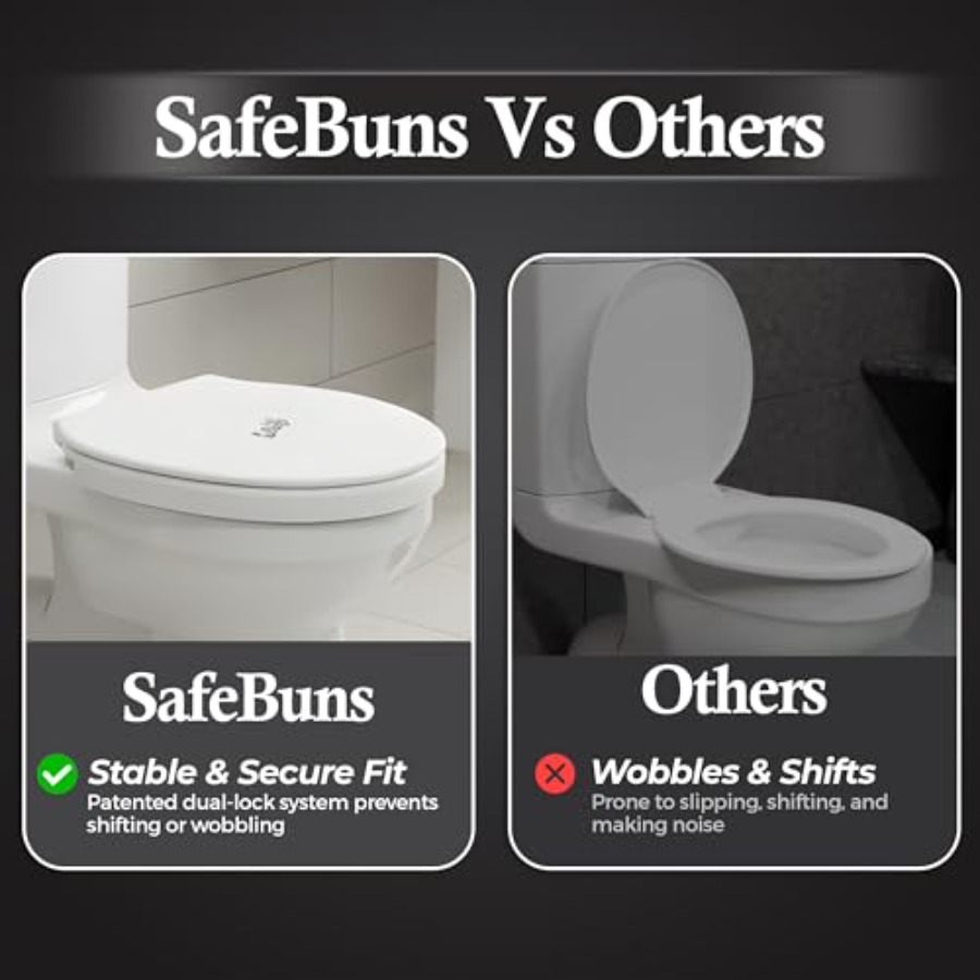 SafeBuns soft close round toil - Home Bathroom Lock review and price