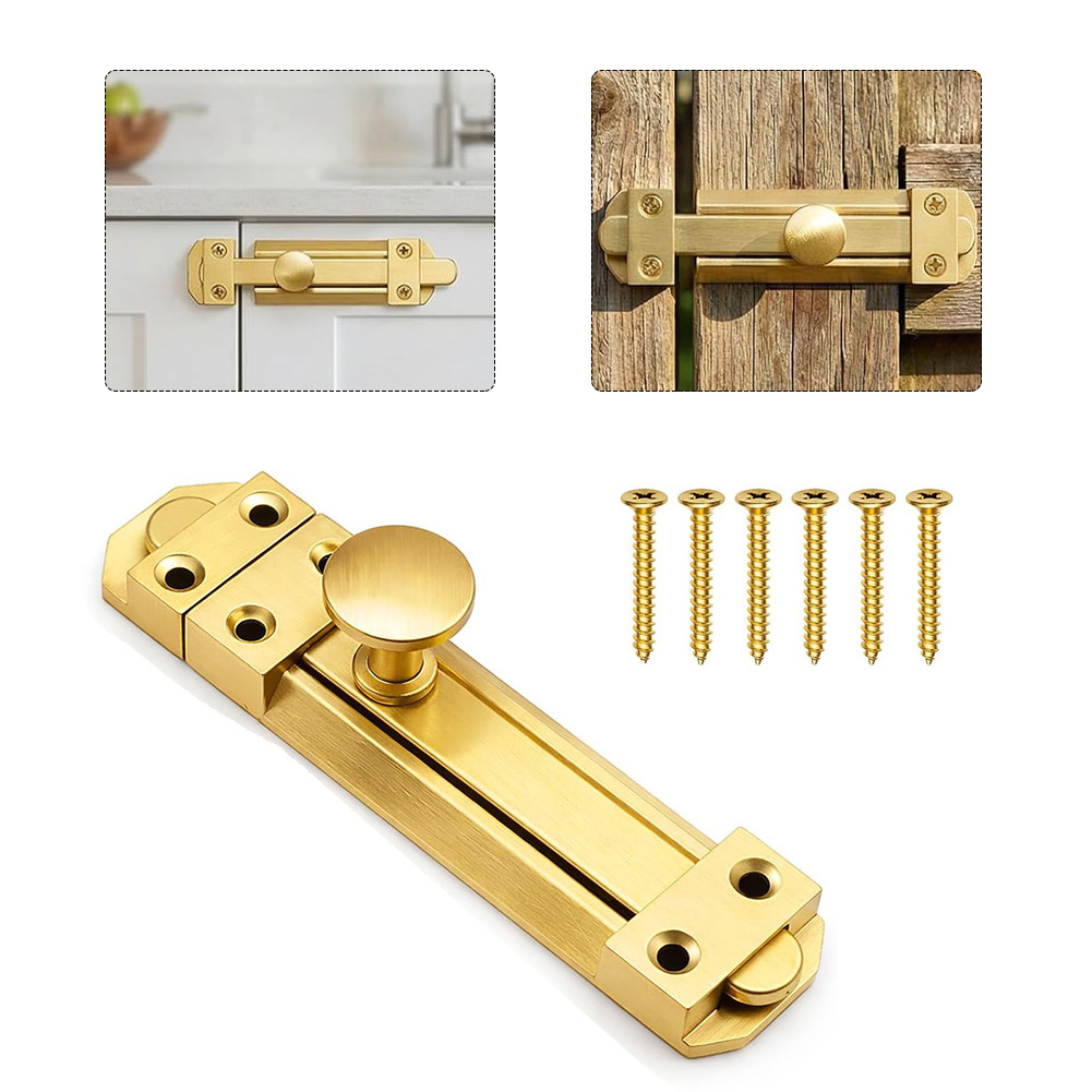 5 Inch Solid Brass Sliding Doo - Home Bathroom Lock review and price