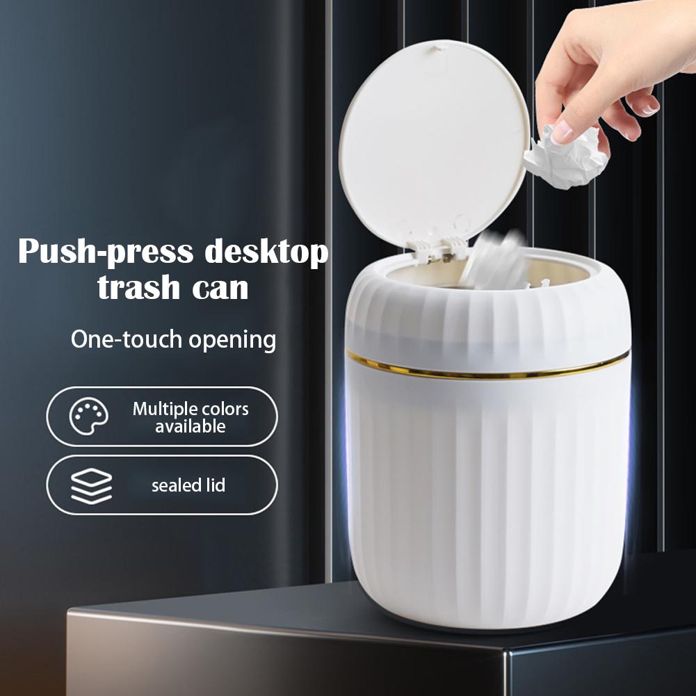 Mini Desktop Trash Can Durable - Home Bathroom Trash Can review and price