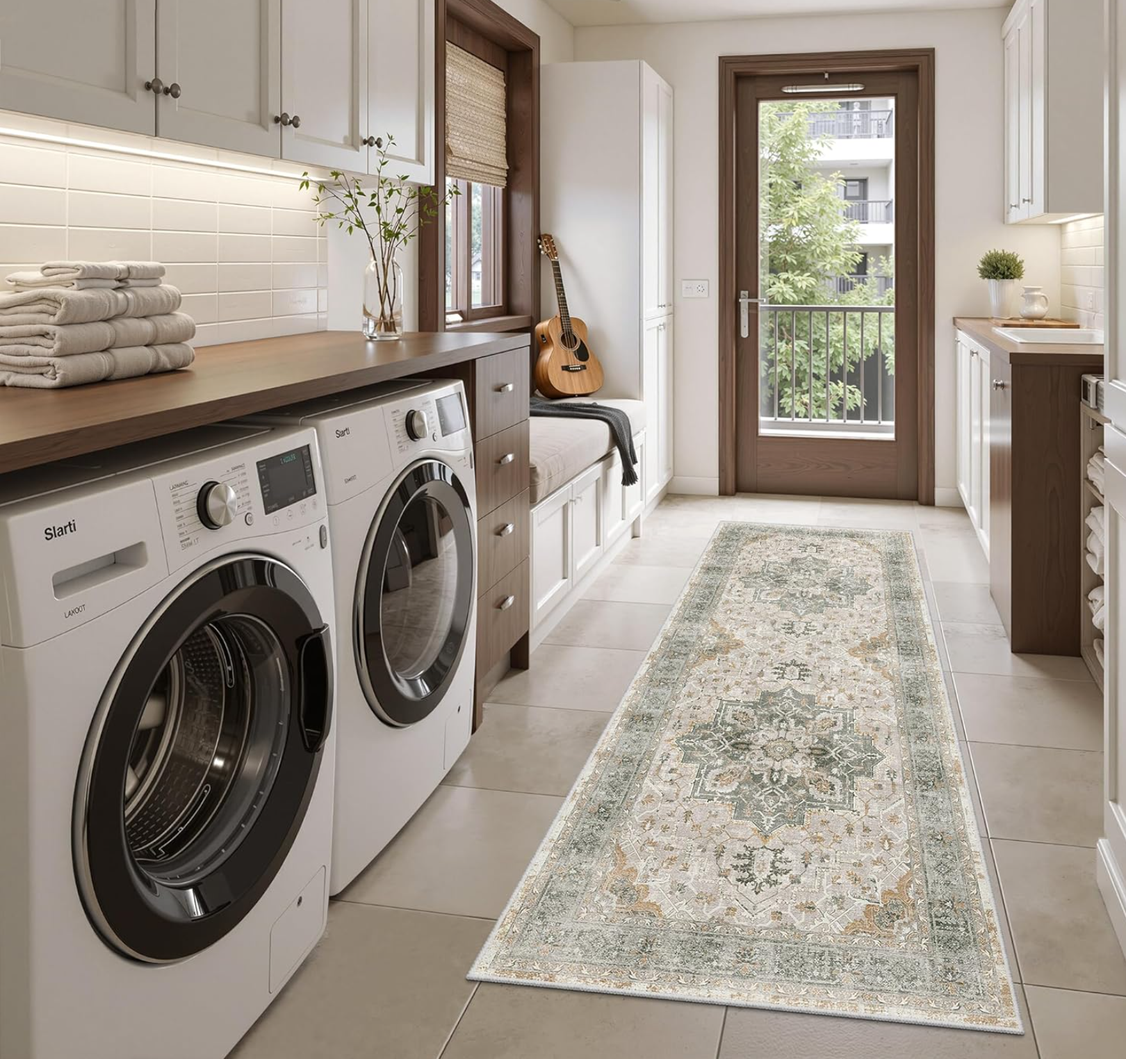 Multi-scene Long Runner Rug No - Home Bathroom Scene review and price