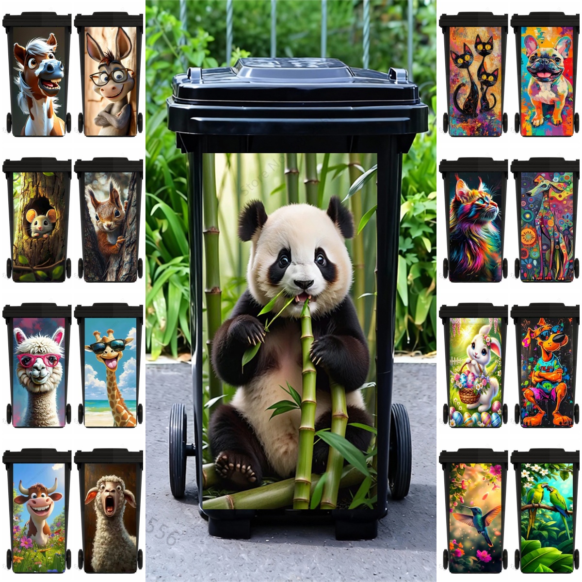 Adorable Cartoon Panda Rubbish - Home Bathroom Trash Can review and price