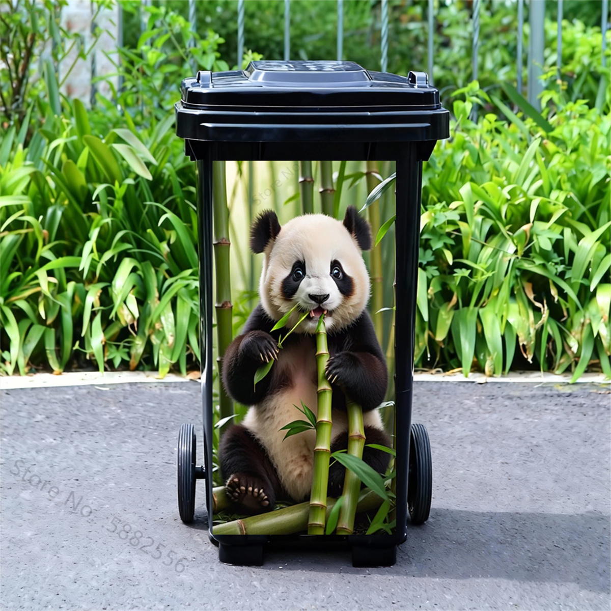 Adorable Cartoon Panda Rubbish - Home Bathroom Trash Can review and price