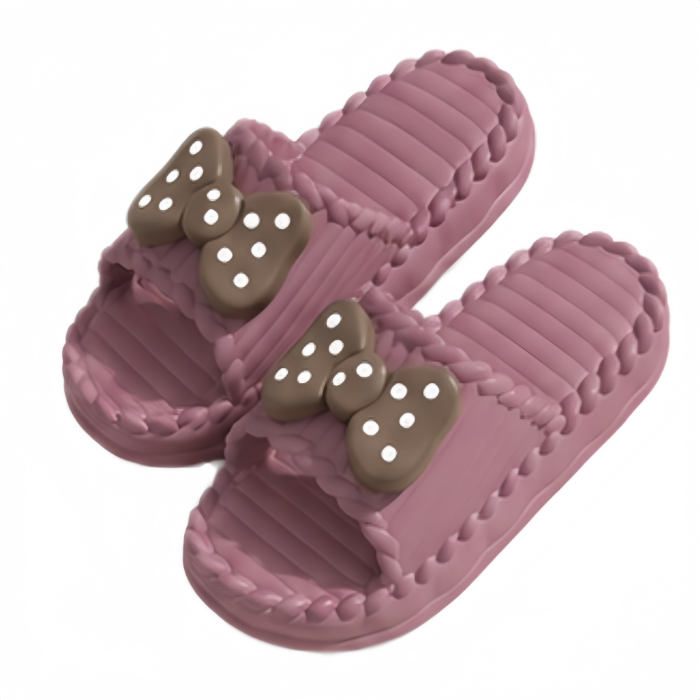 Cute PVC Women Bow Slippers So - Home Bathroom Colors review and price