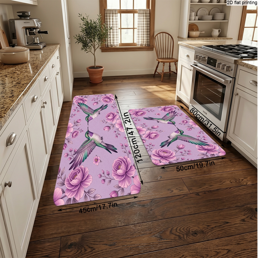 Hummingbird Floral Pattern Hom - Home Kitchen Bathroom Cleaning review and price