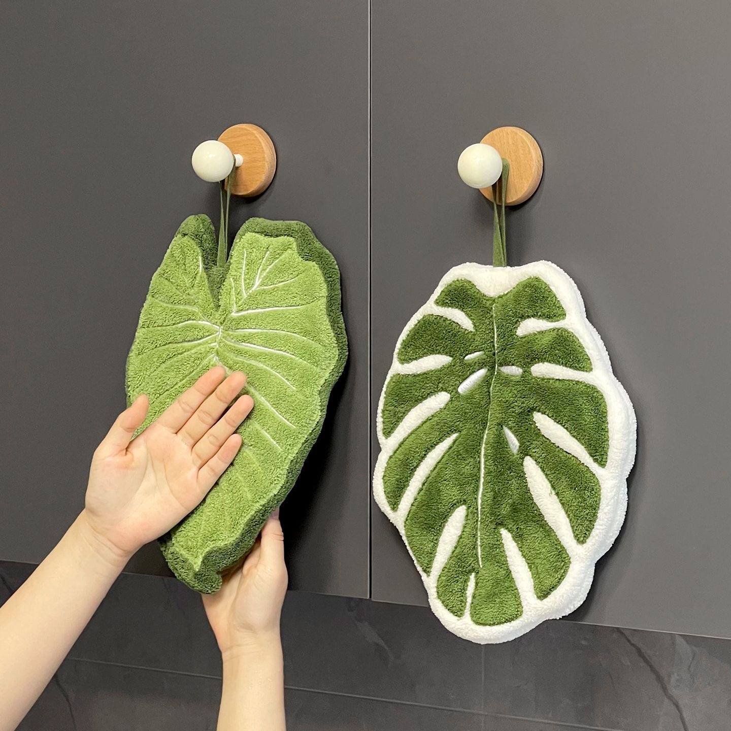 Cute Turtle Back Leaf Hand Tow - Home Goods Bathroom Decor review and price