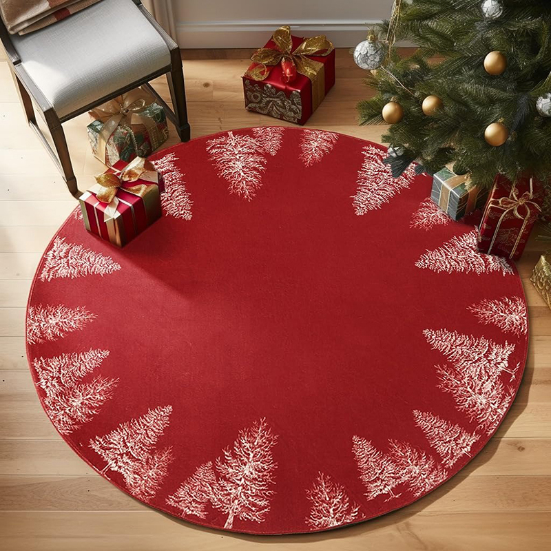 1pc Christmas round carpet: Sa - Home Bathroom Scene review and price