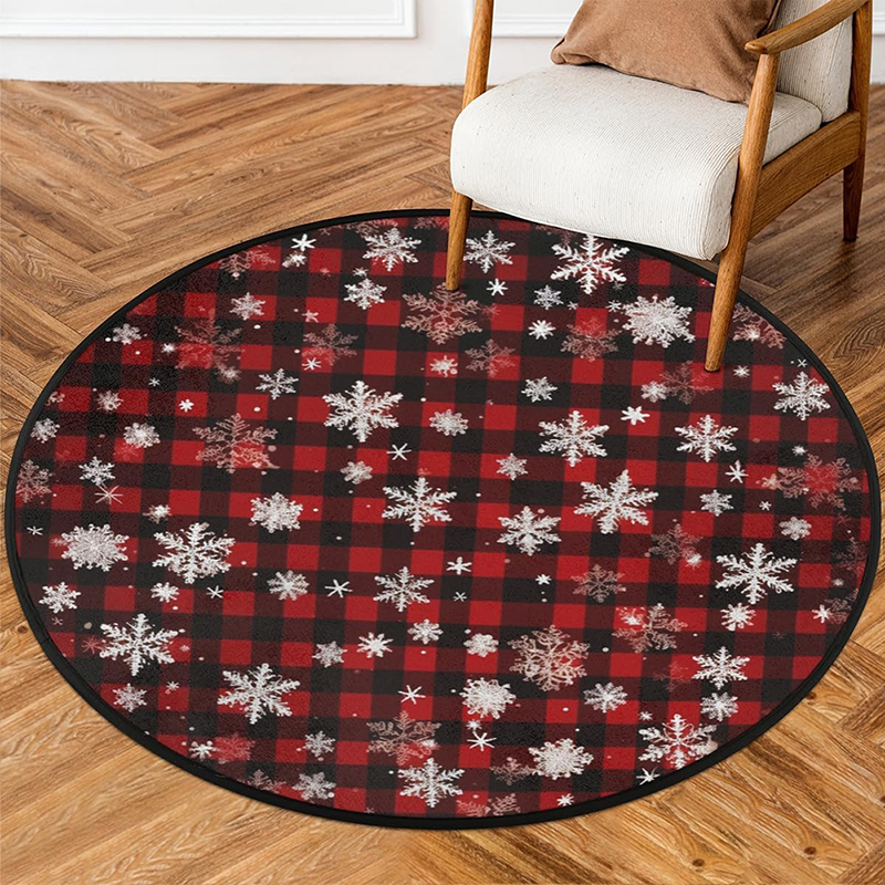 1pc Christmas round carpet: Sa - Home Bathroom Scene review and price