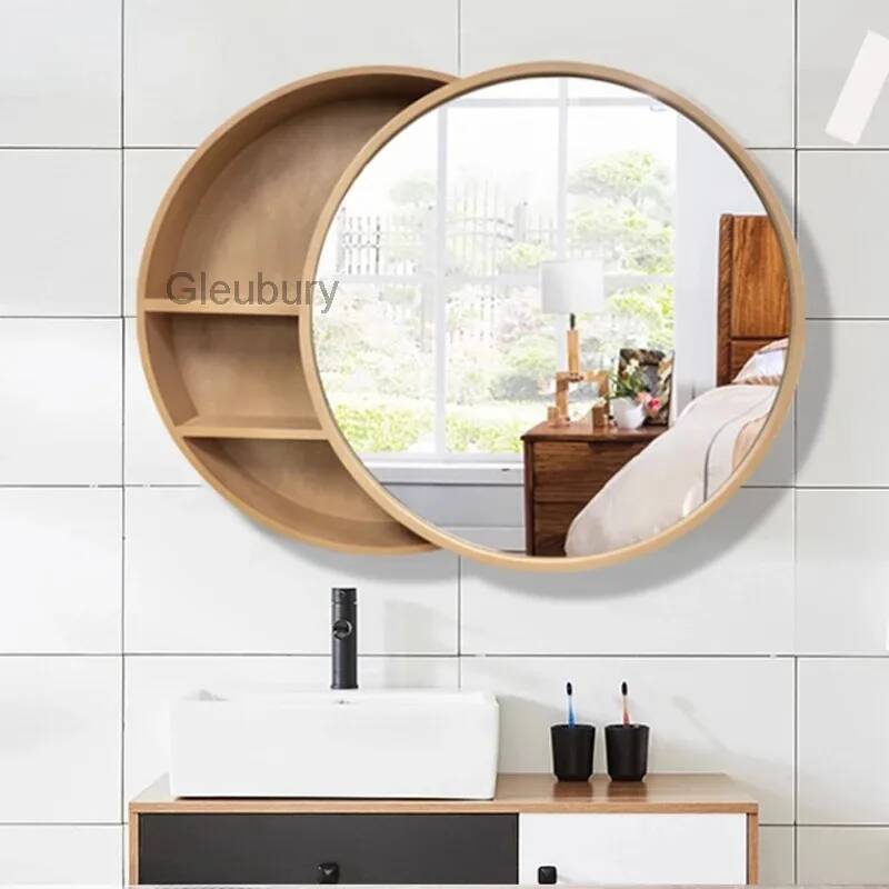 Solid Wood Bathroom Dressing M - Home Bathroom Cabinets review and price