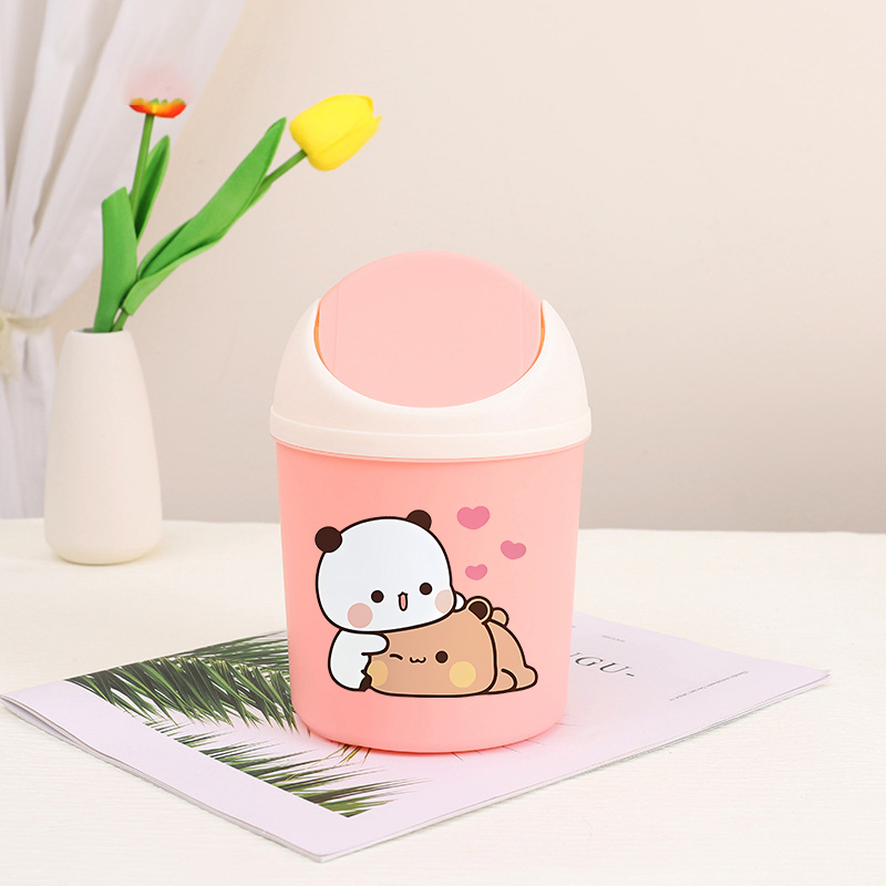 Bubu Dudu Mini Desktop Bin Yie - Home Bathroom Trash Can review and price