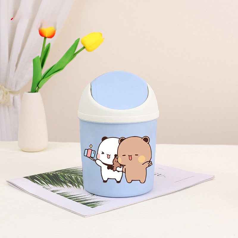 Bubu Dudu Mini Desktop Bin Yie - Home Bathroom Trash Can review and price